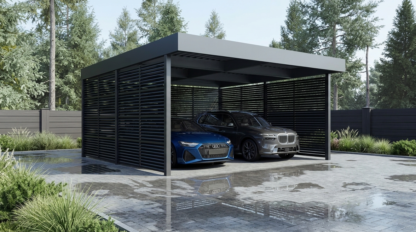 CARPORT LOUVRE – С алуминиеви ламели